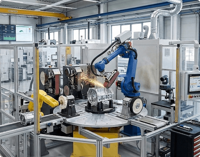 Robotic grinding and polishing designed for efficiency, precision, and consistency