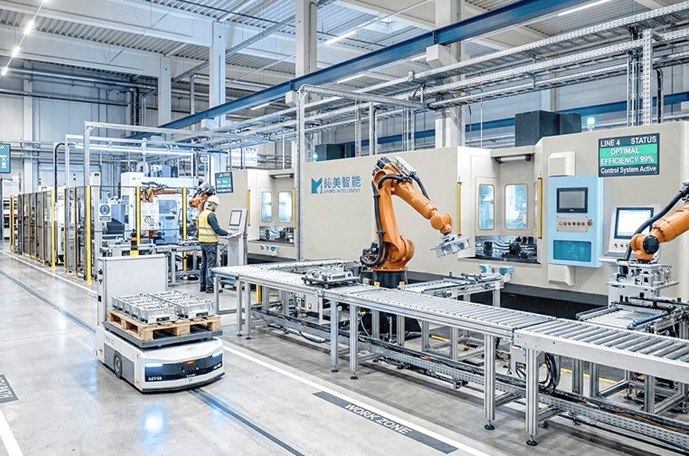 حلول خطوط الإنتاج الآلي المخصصة باستخدام الحاسب الآلي